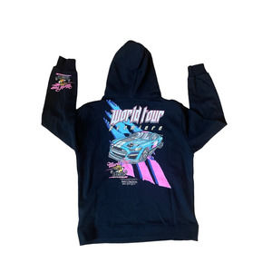 Mens‎ World Tour Racing Hoodie Baller's Club Heavy Black  sz Large